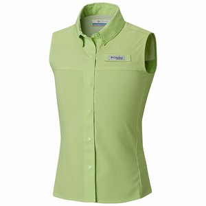 Columbia Tamiami™ Sleeveless Skjorta Flickor LjusGröna (XHIBD3089)